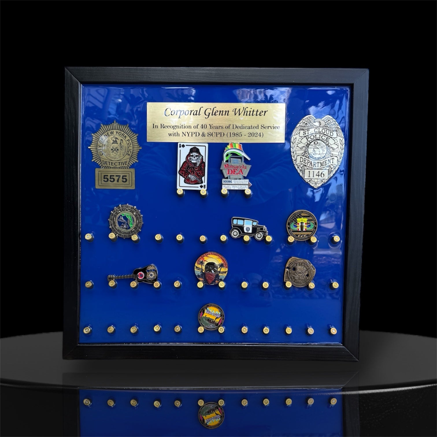 personalized 9mm 20 count coin holder 