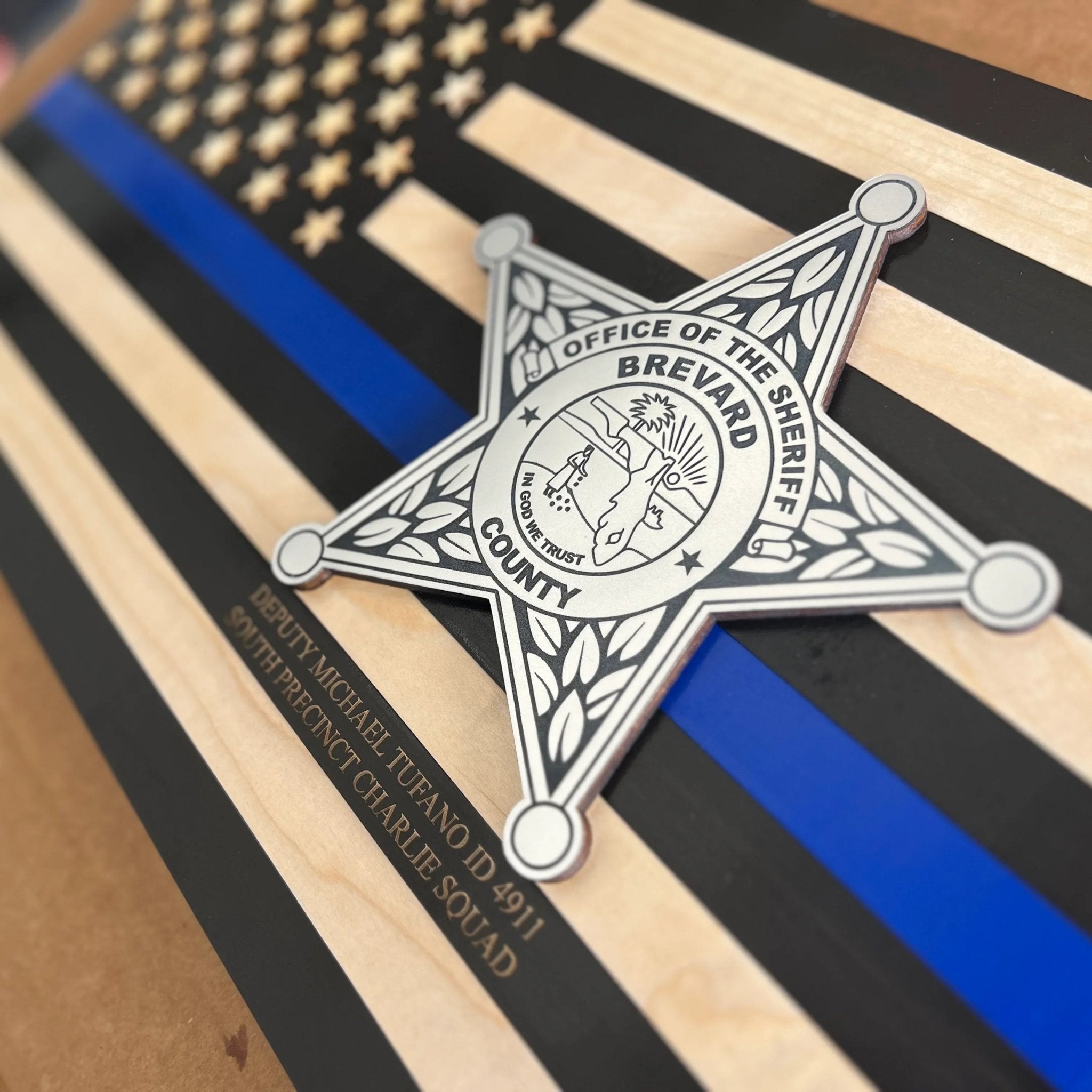 Wood American Flag - Engrave With Purpose